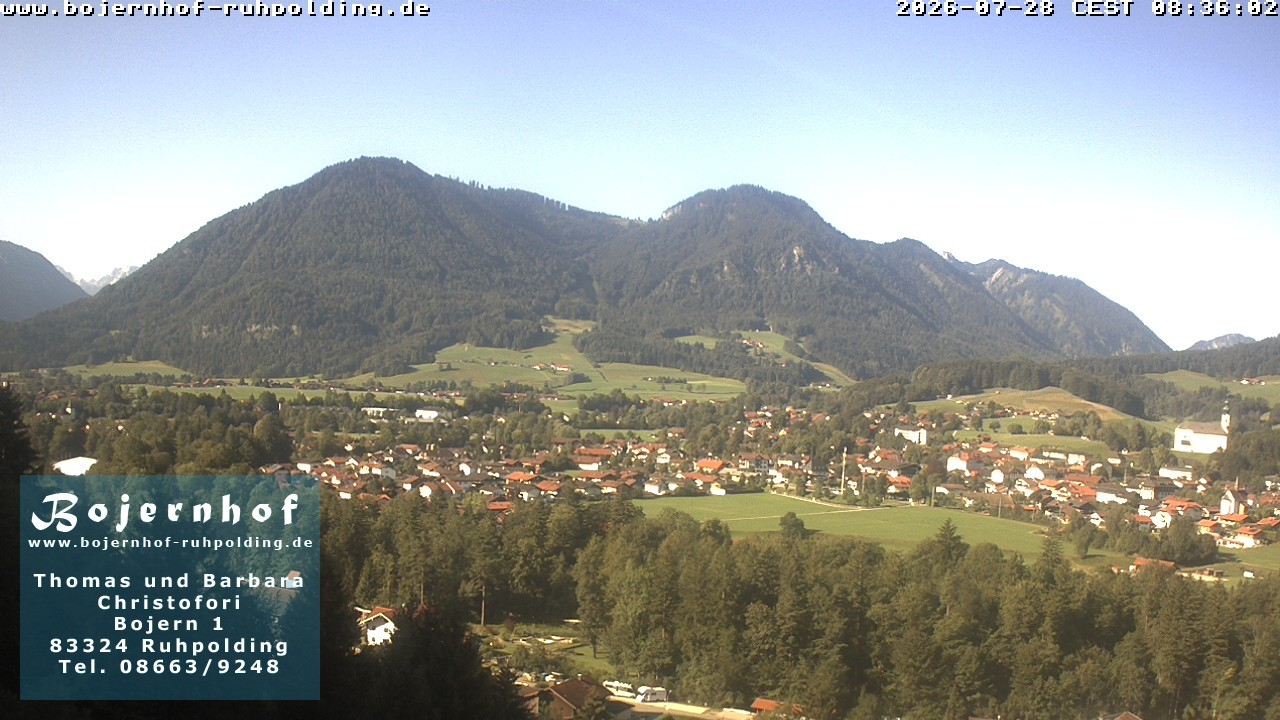 Archiv Foto Webcam Ruhpolding: Unterkunft Bojernhof