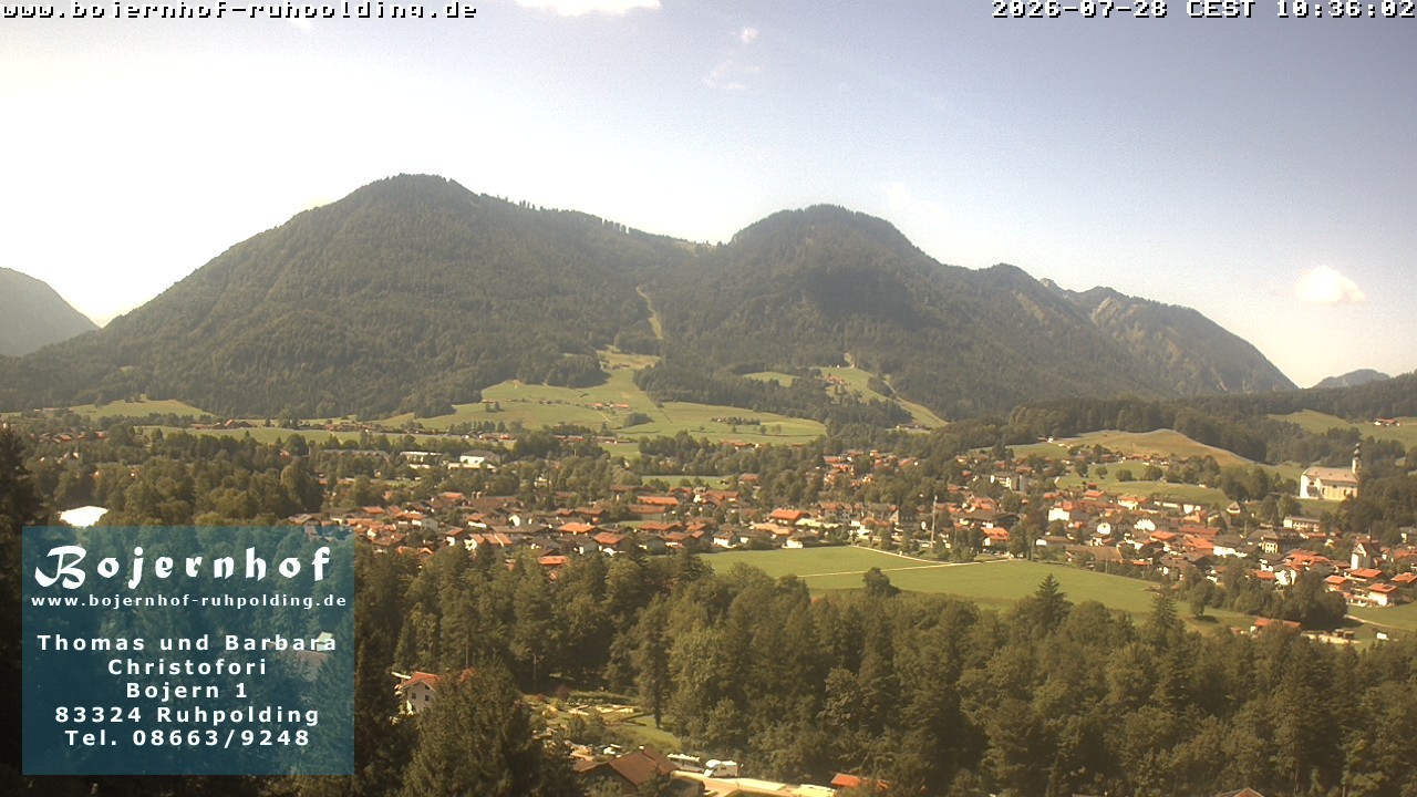 Archiv Foto Webcam Ruhpolding: Unterkunft Bojernhof
