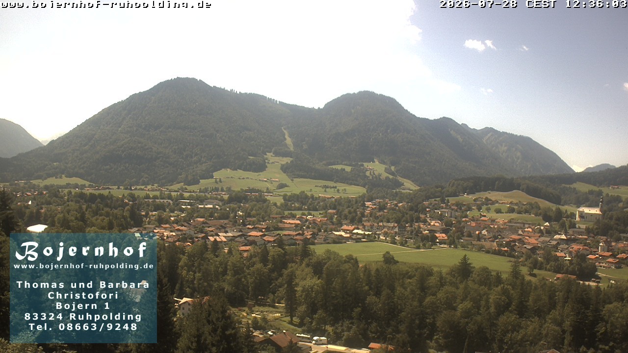 Archiv Foto Webcam Ruhpolding: Unterkunft Bojernhof
