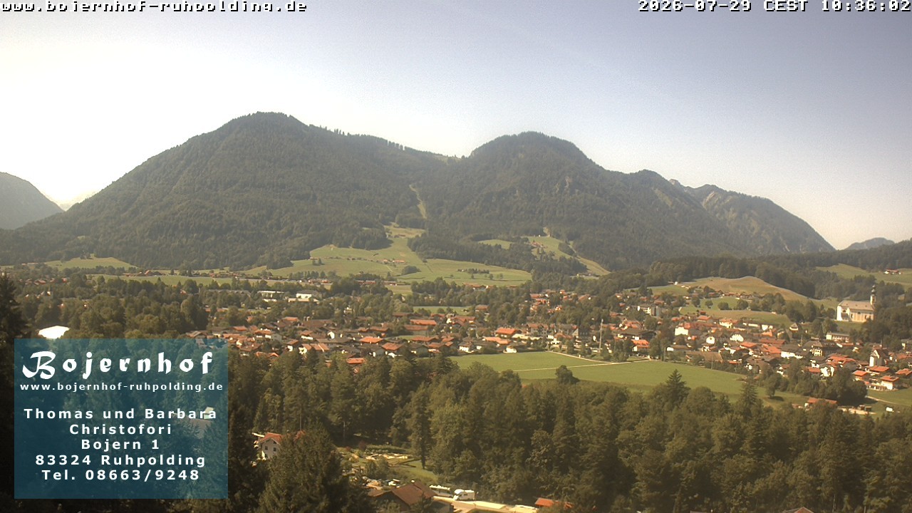 Archiv Foto Webcam Ruhpolding: Unterkunft Bojernhof