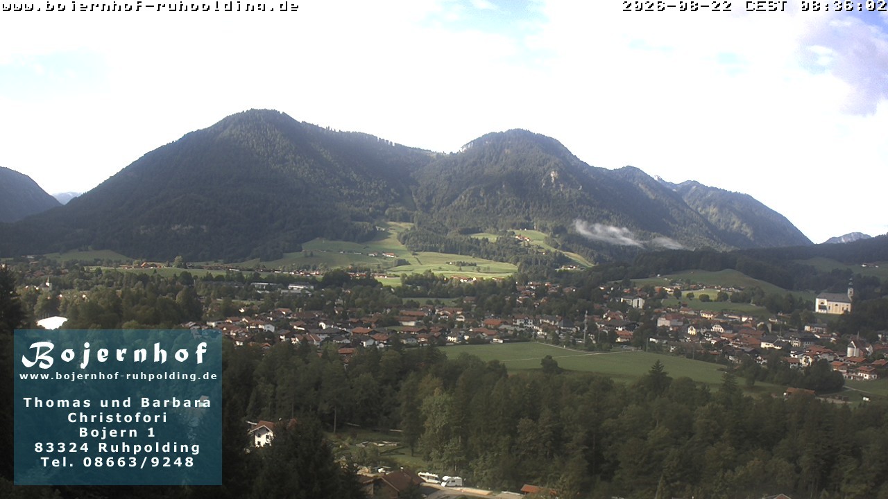 Archiv Foto Webcam Ruhpolding: Unterkunft Bojernhof