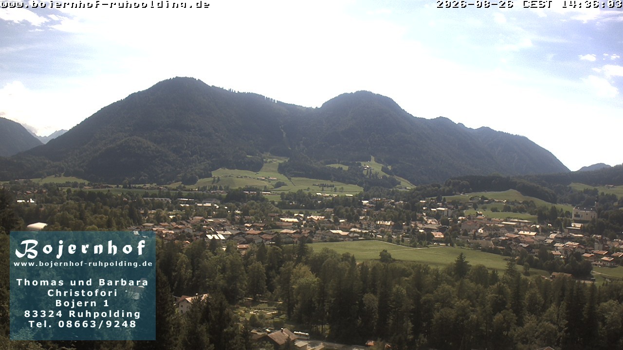 Archiv Foto Webcam Ruhpolding: Unterkunft Bojernhof