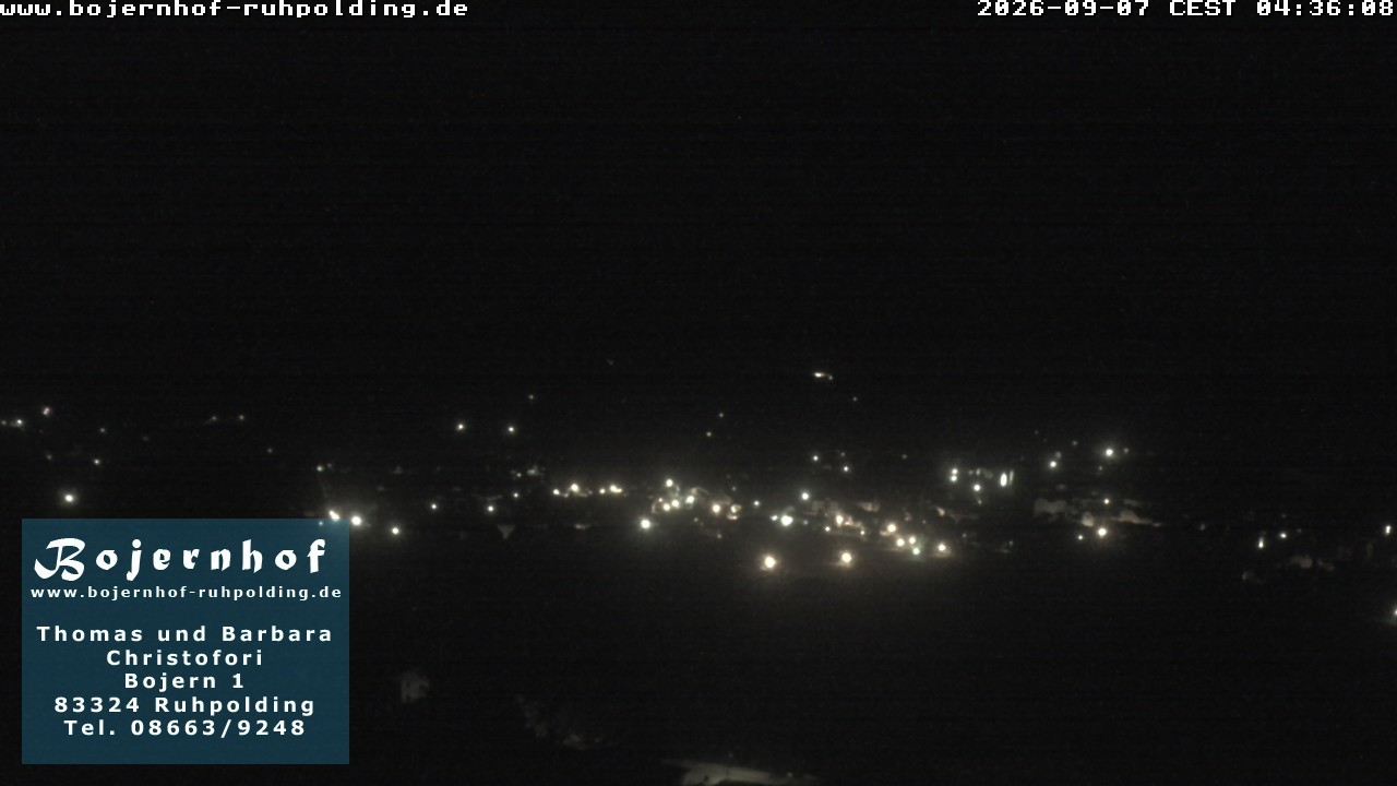 Archiv Foto Webcam Ruhpolding: Unterkunft Bojernhof