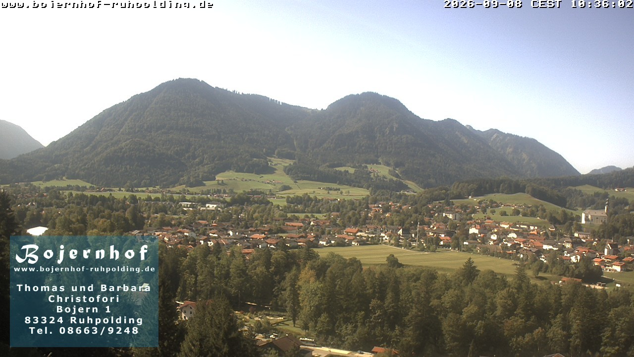 Archiv Foto Webcam Ruhpolding: Unterkunft Bojernhof