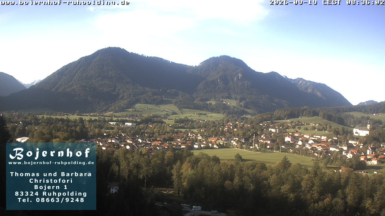 Archiv Foto Webcam Ruhpolding: Unterkunft Bojernhof