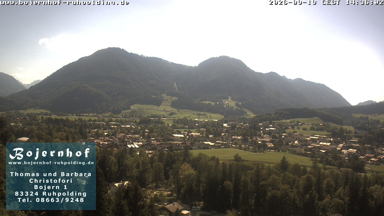 Archiv Foto Webcam Ruhpolding: Unterkunft Bojernhof