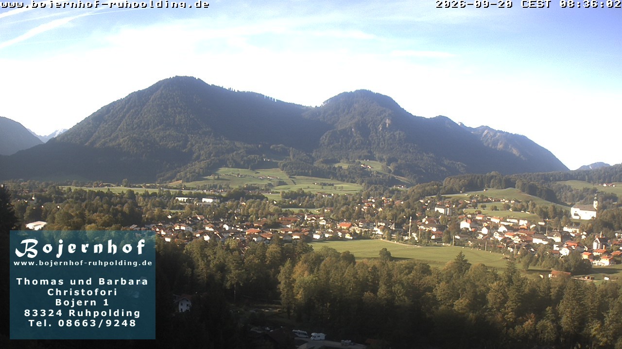 Archiv Foto Webcam Ruhpolding: Unterkunft Bojernhof