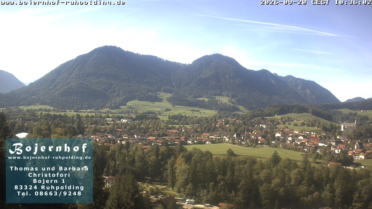 Archiv Foto Webcam Ruhpolding: Unterkunft Bojernhof