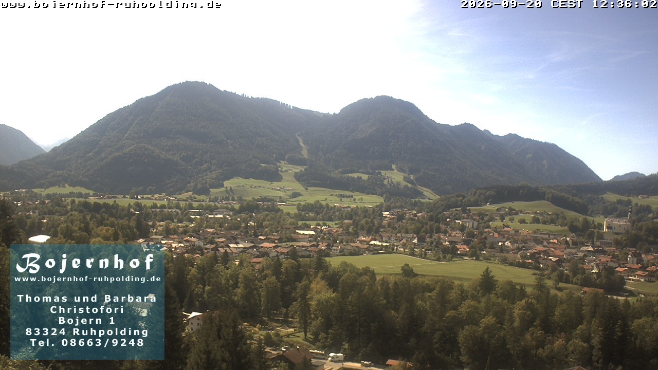 Archiv Foto Webcam Ruhpolding: Unterkunft Bojernhof
