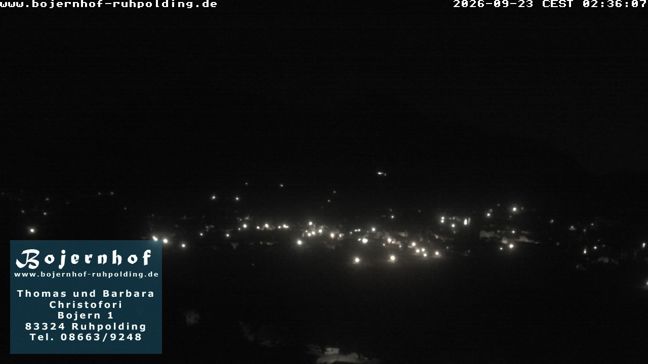Archiv Foto Webcam Ruhpolding: Unterkunft Bojernhof