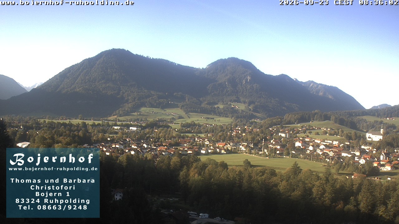 Archiv Foto Webcam Ruhpolding: Unterkunft Bojernhof