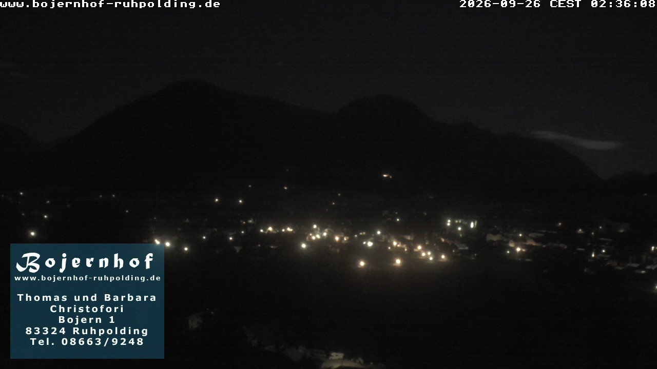 Archiv Foto Webcam Ruhpolding: Unterkunft Bojernhof
