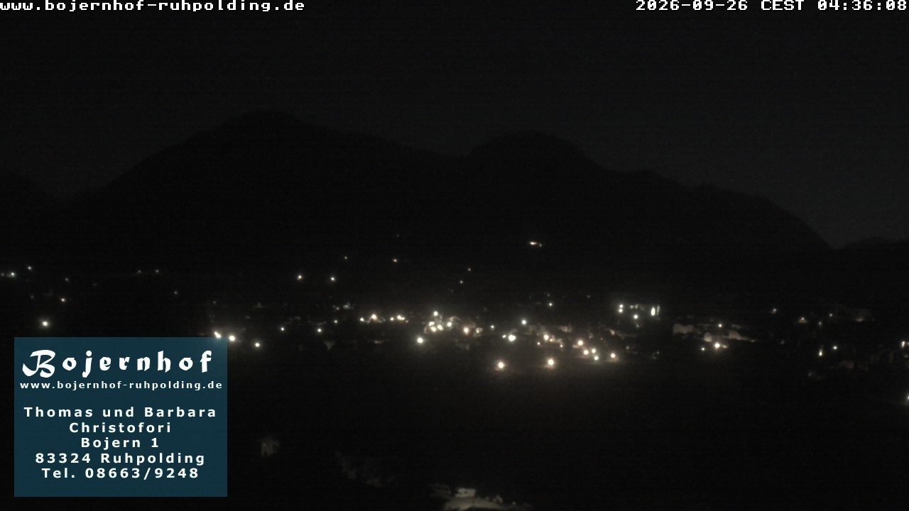 Archiv Foto Webcam Ruhpolding: Unterkunft Bojernhof