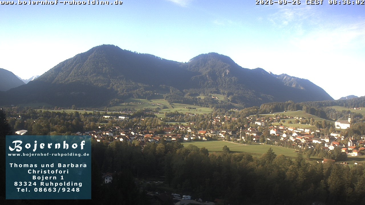 Archiv Foto Webcam Ruhpolding: Unterkunft Bojernhof