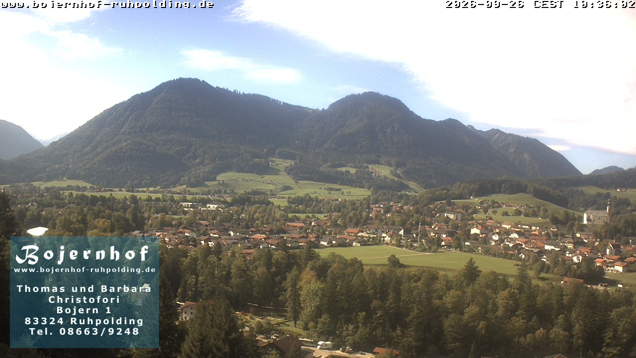 Archiv Foto Webcam Ruhpolding: Unterkunft Bojernhof