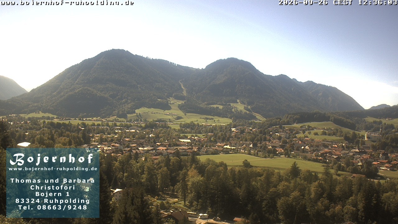 Archiv Foto Webcam Ruhpolding: Unterkunft Bojernhof