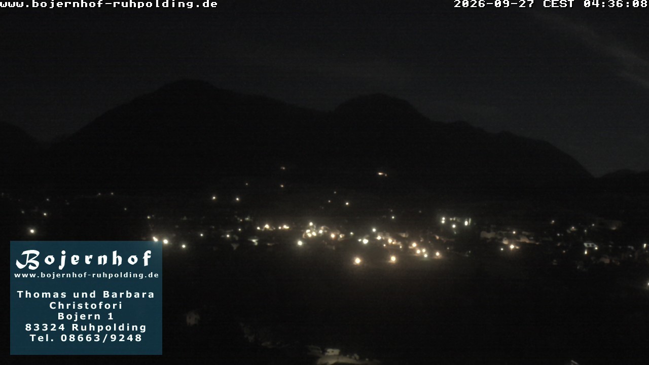 Archiv Foto Webcam Ruhpolding: Unterkunft Bojernhof