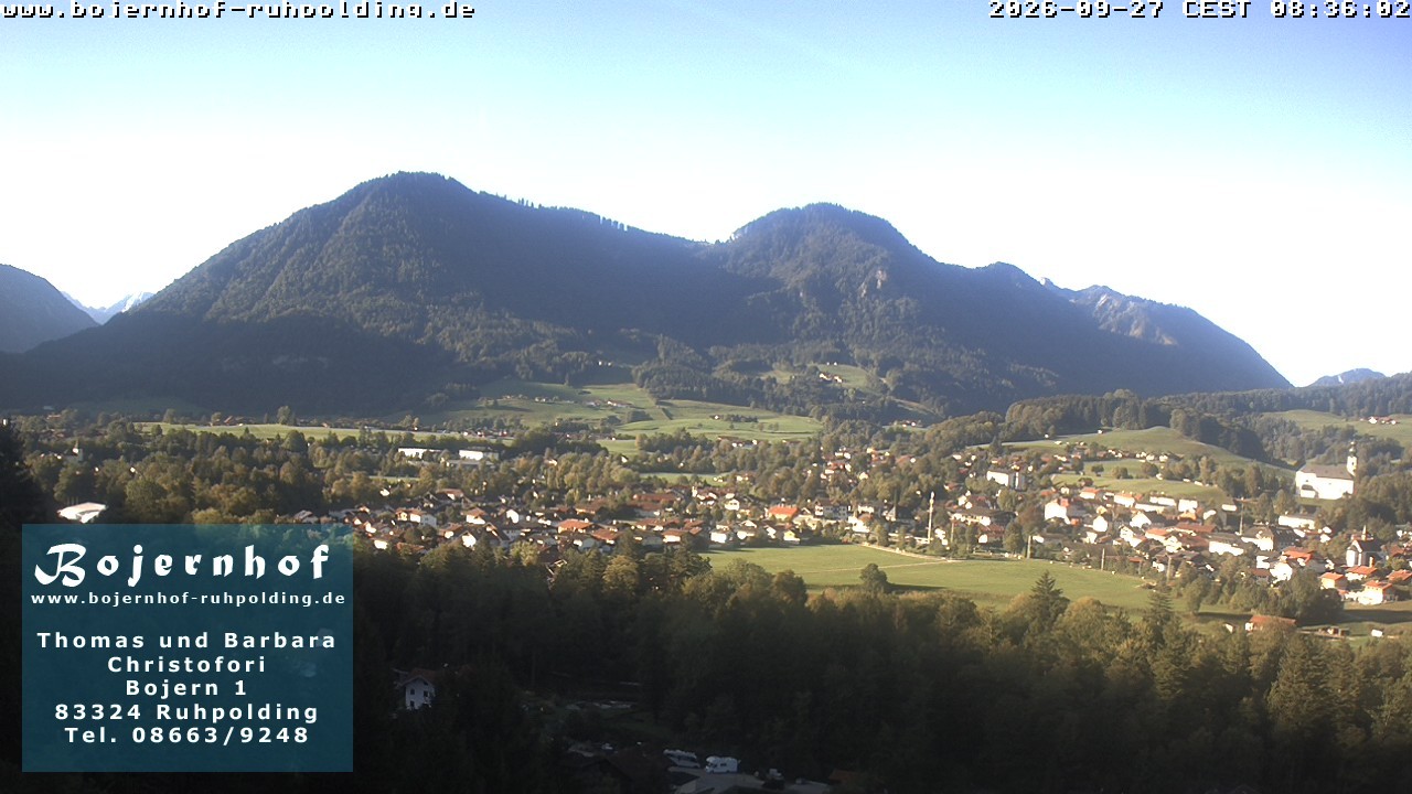 Archiv Foto Webcam Ruhpolding: Unterkunft Bojernhof