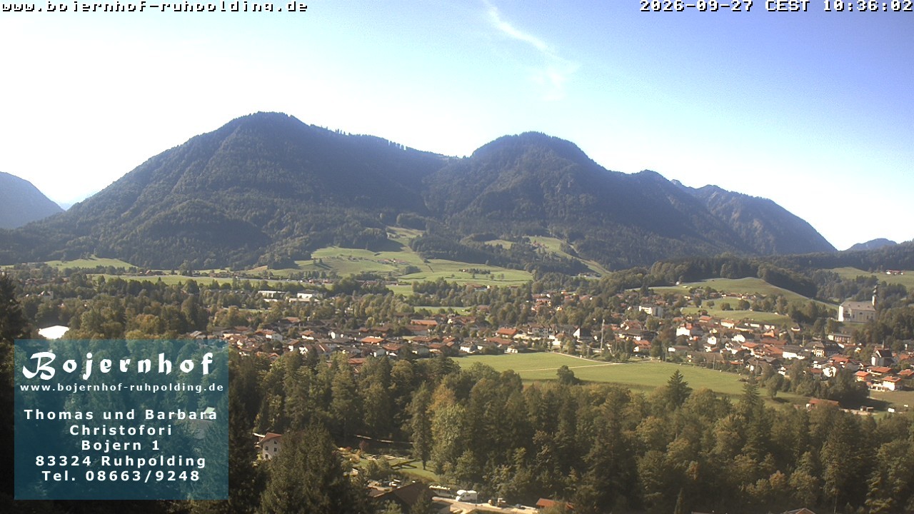 Archiv Foto Webcam Ruhpolding: Unterkunft Bojernhof