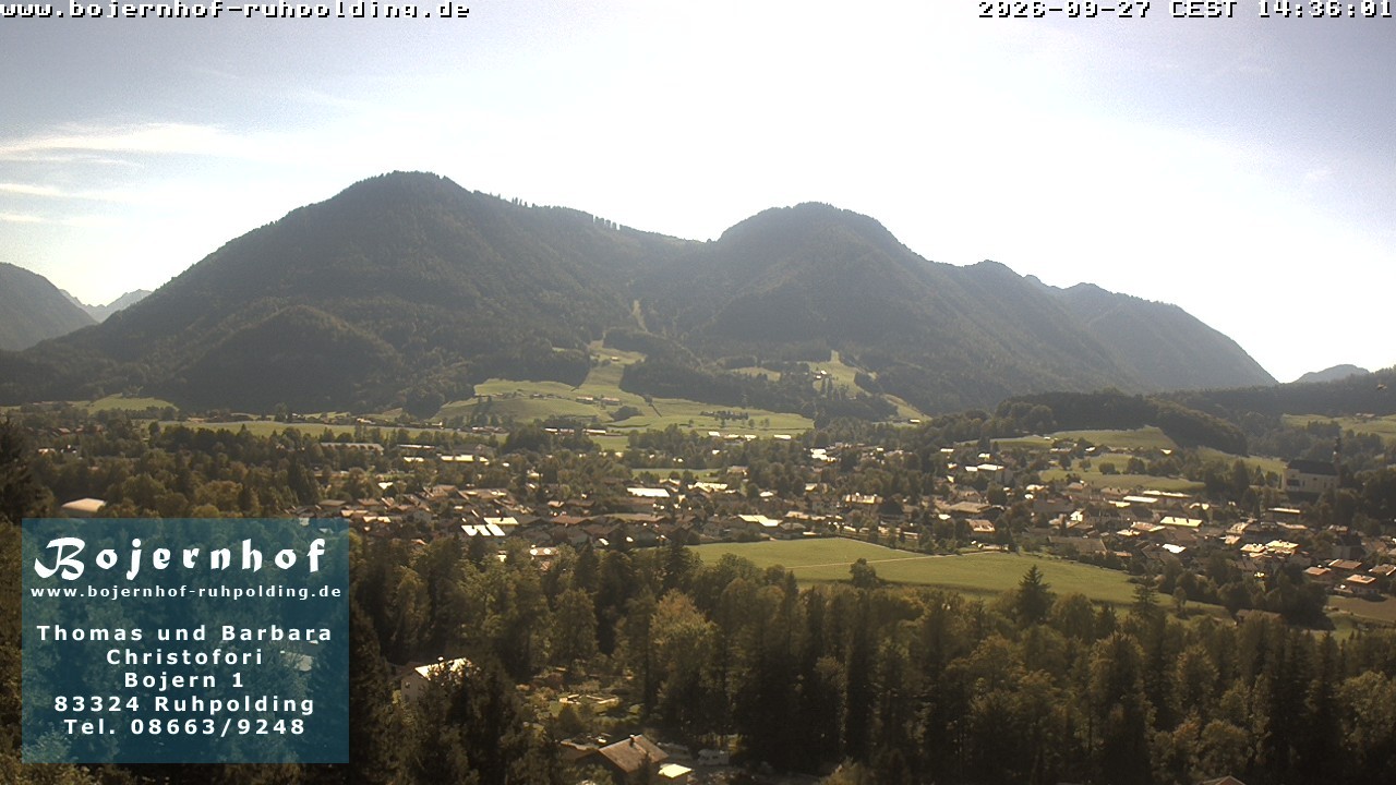 Archiv Foto Webcam Ruhpolding: Unterkunft Bojernhof