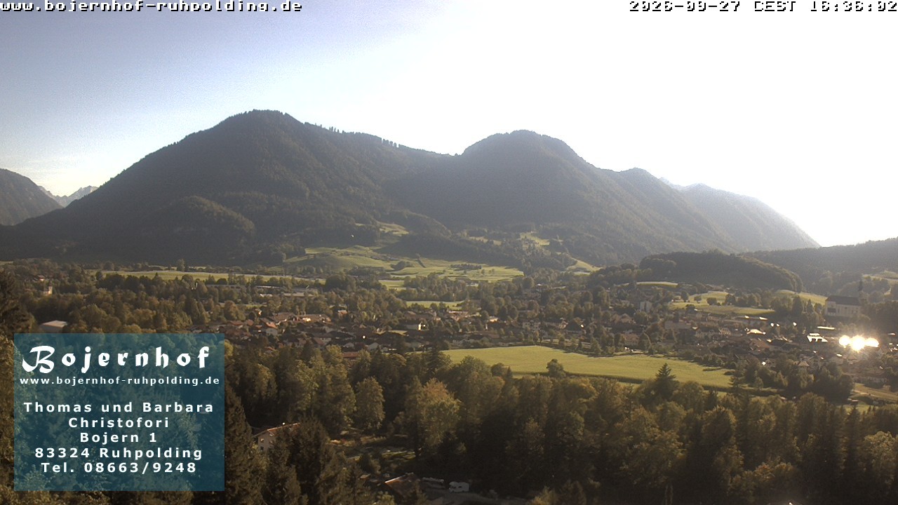 Archiv Foto Webcam Ruhpolding: Unterkunft Bojernhof