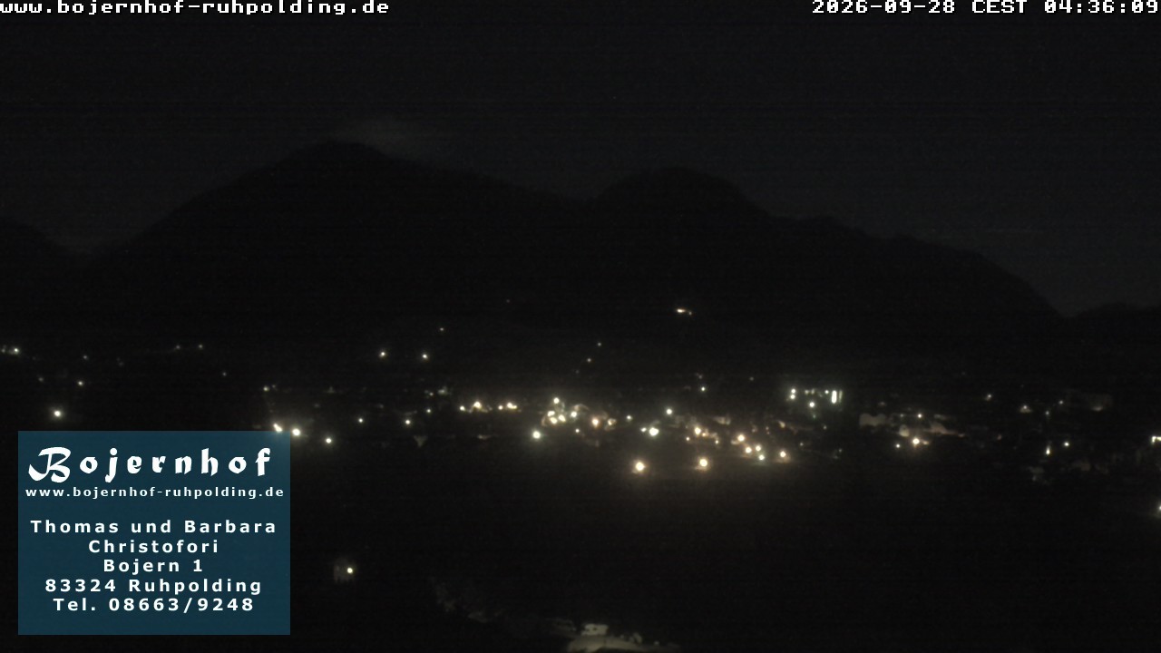 Archiv Foto Webcam Ruhpolding: Unterkunft Bojernhof