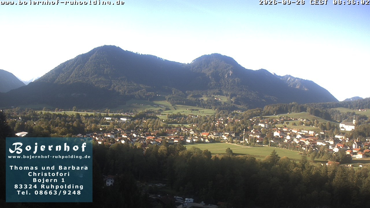 Archiv Foto Webcam Ruhpolding: Unterkunft Bojernhof