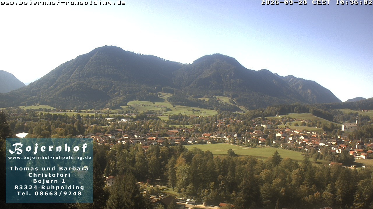 Archiv Foto Webcam Ruhpolding: Unterkunft Bojernhof