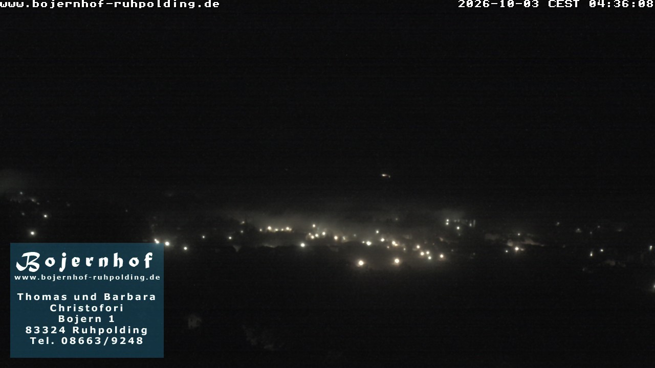 Archiv Foto Webcam Ruhpolding: Unterkunft Bojernhof