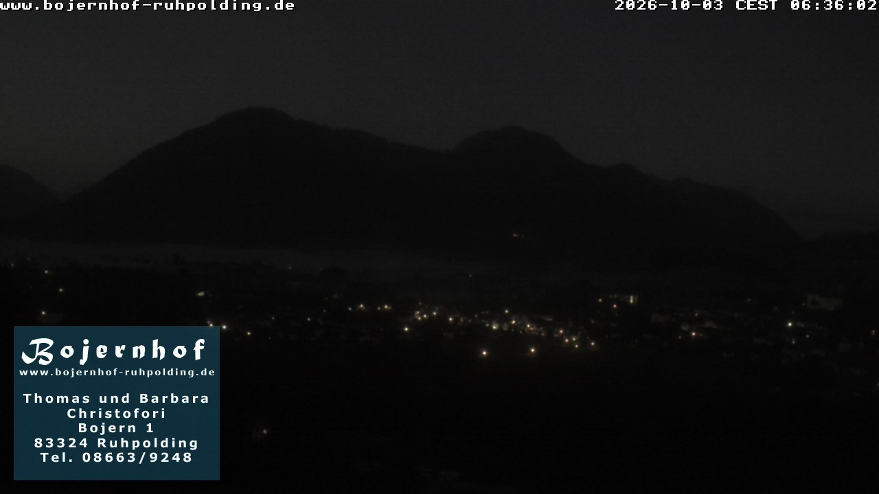 Archiv Foto Webcam Ruhpolding: Unterkunft Bojernhof