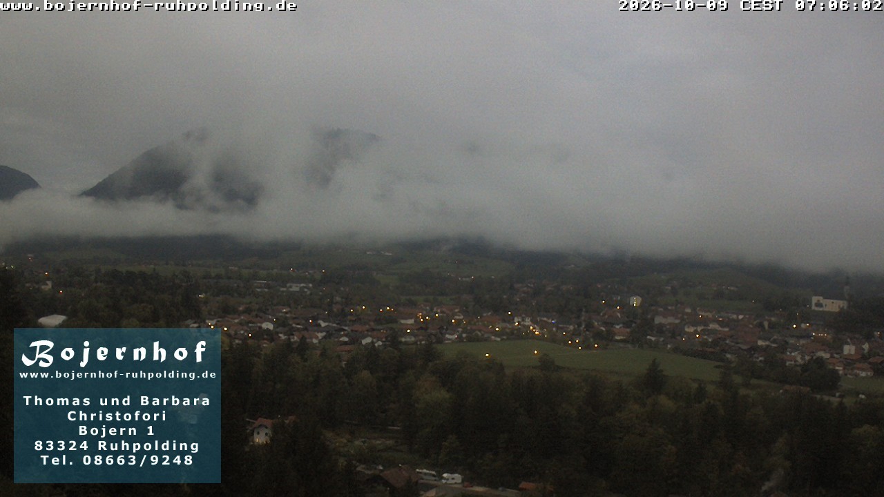 Archiv Foto Webcam Ruhpolding: Unterkunft Bojernhof