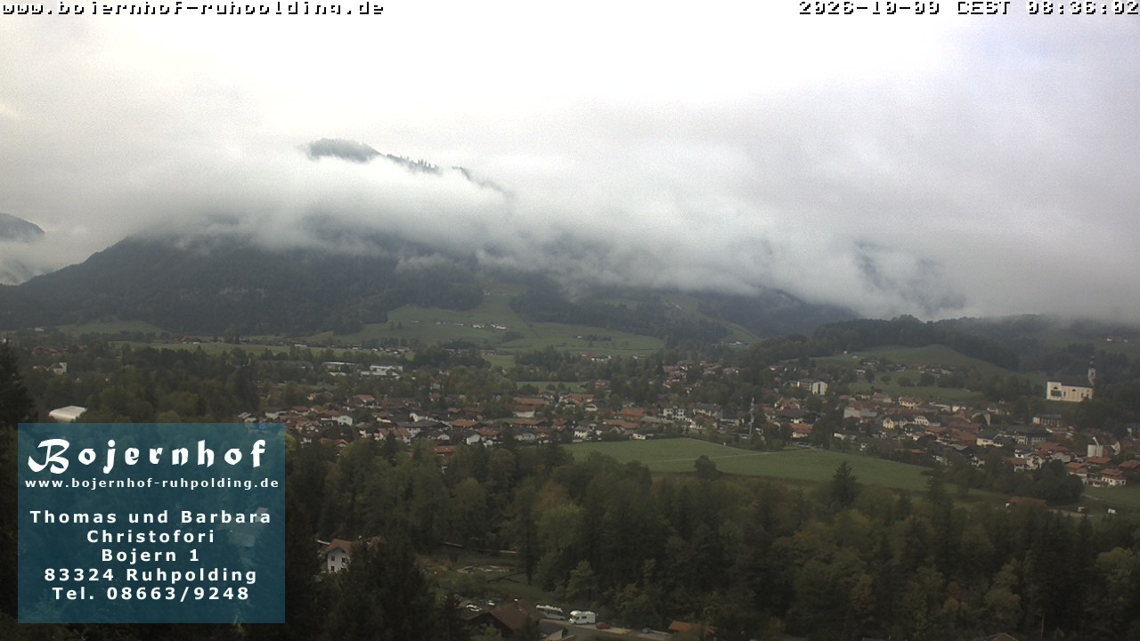 Archiv Foto Webcam Ruhpolding: Unterkunft Bojernhof