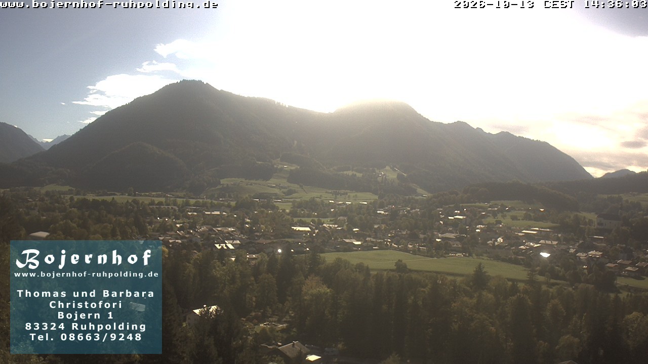 Archiv Foto Webcam Ruhpolding: Unterkunft Bojernhof