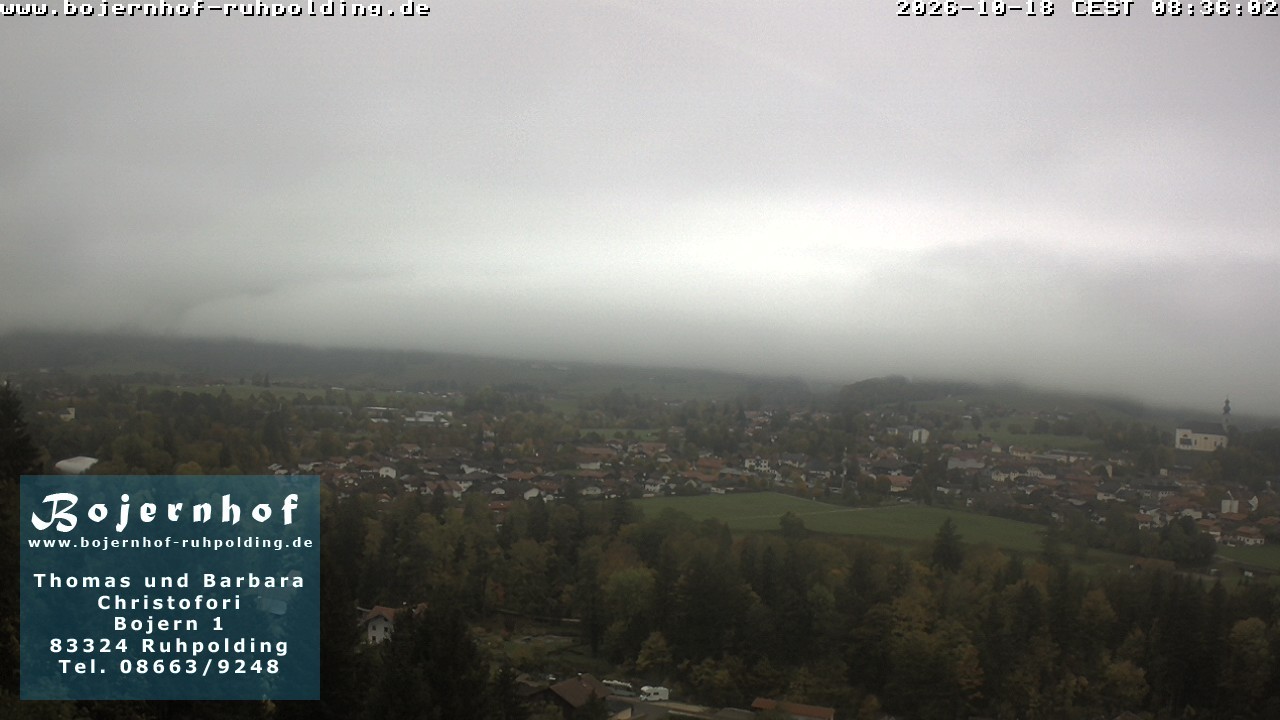 Archiv Foto Webcam Ruhpolding: Unterkunft Bojernhof