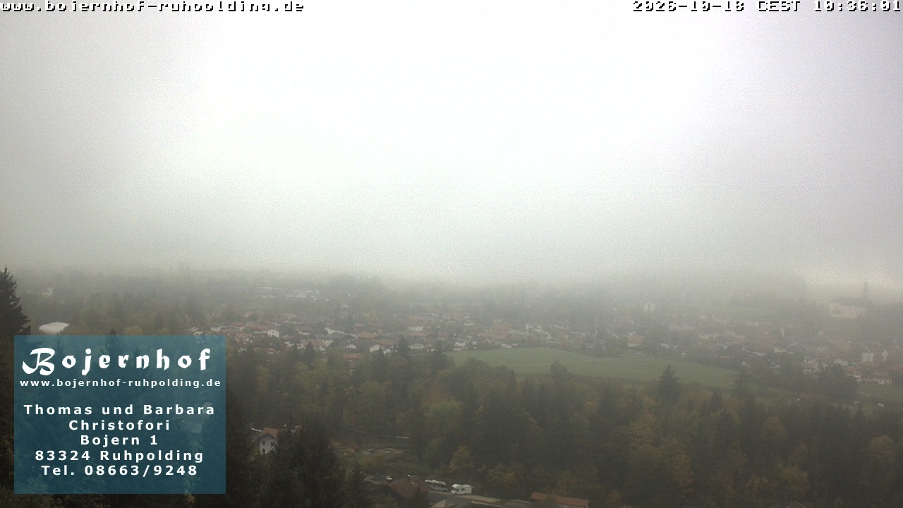 Archiv Foto Webcam Ruhpolding: Unterkunft Bojernhof