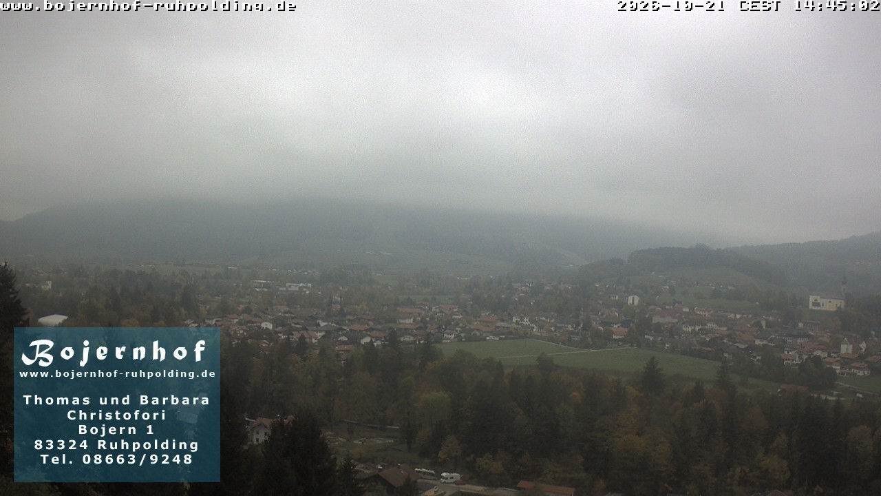 Archiv Foto Webcam Ruhpolding: Unterkunft Bojernhof