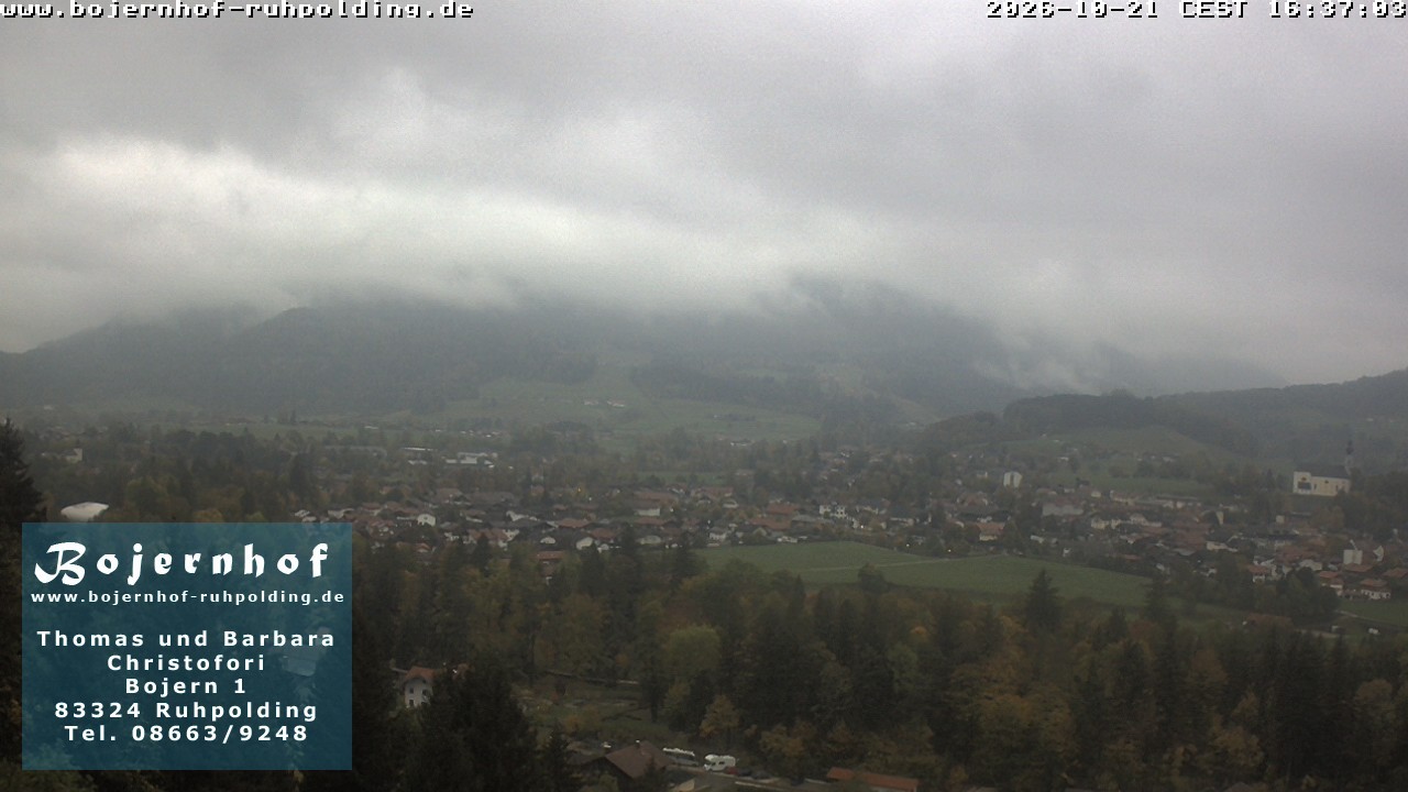 Archiv Foto Webcam Ruhpolding: Unterkunft Bojernhof