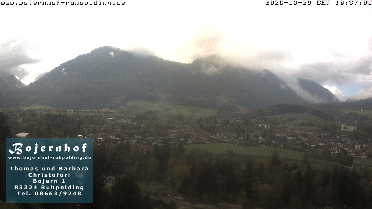 Archiv Foto Webcam Ruhpolding: Unterkunft Bojernhof