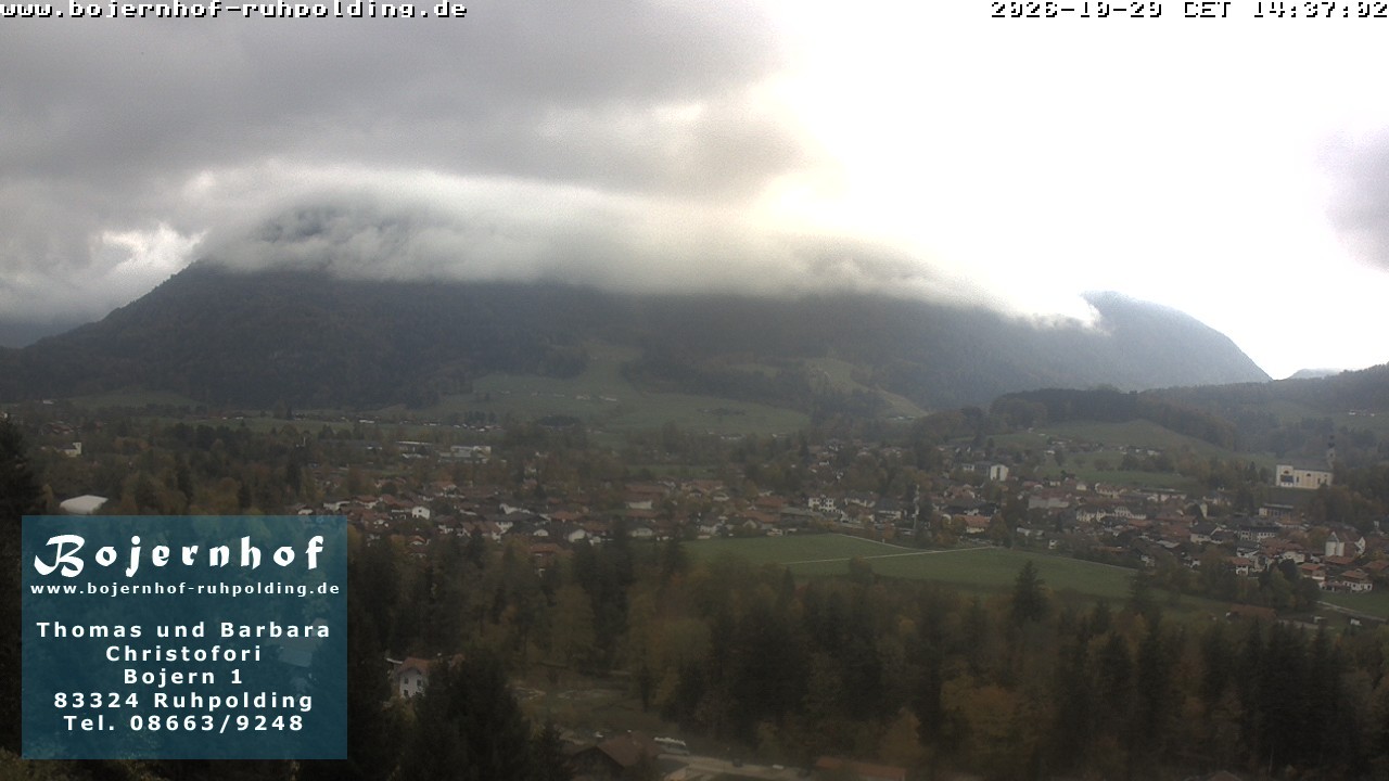Archiv Foto Webcam Ruhpolding: Unterkunft Bojernhof