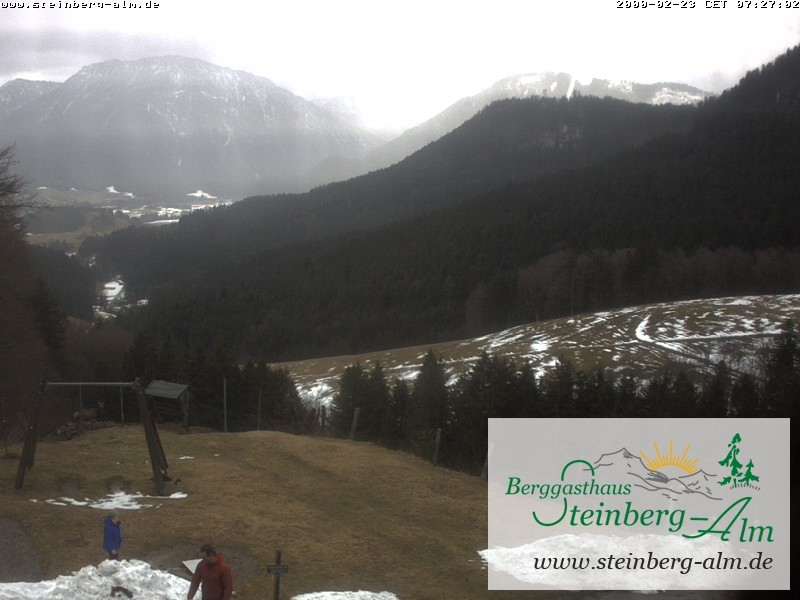 Archiv Foto Webcam Ruhpolding: Steinberg-Alm