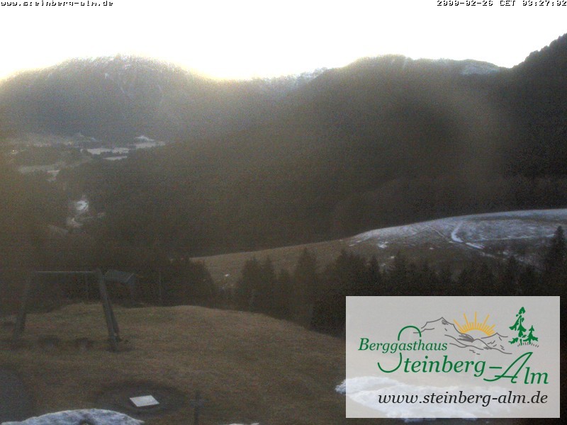 Archived image Webcam Mountain restaurant "Steinberg Alm"