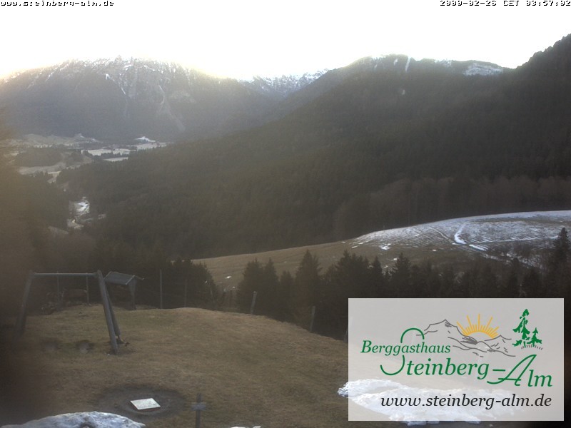 Archived image Webcam Mountain restaurant "Steinberg Alm"