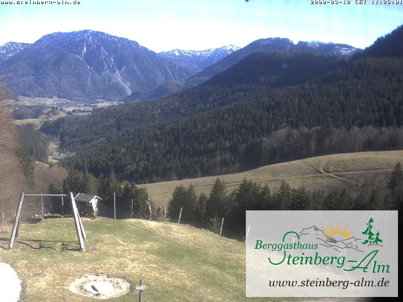 Archiv Foto Webcam Ruhpolding: Steinberg-Alm