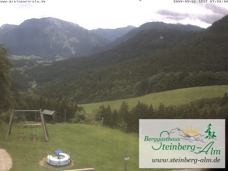 Archiv Foto Webcam Ruhpolding: Steinberg-Alm