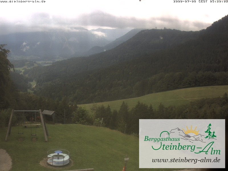 Archiv Foto Webcam Ruhpolding: Steinberg-Alm