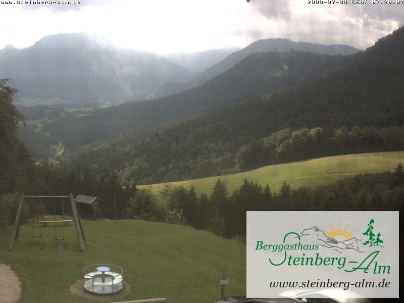 Archiv Foto Webcam Ruhpolding: Steinberg-Alm