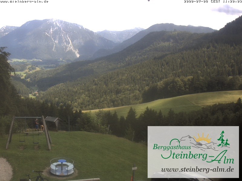 Archived image Webcam Mountain restaurant "Steinberg Alm"