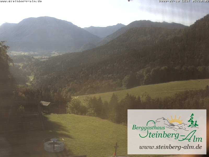 Archived image Webcam Mountain restaurant "Steinberg Alm"