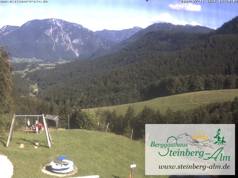 Archived image Webcam Mountain restaurant "Steinberg Alm"