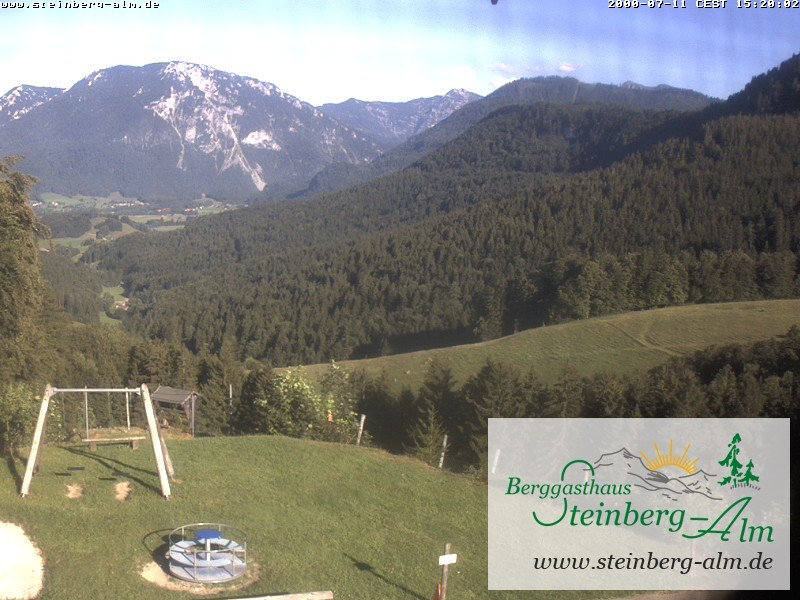 Archived image Webcam Mountain restaurant "Steinberg Alm"